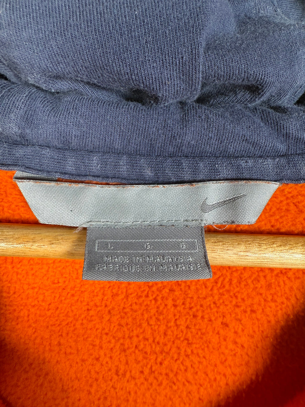 Vintage Early 2000s Nike Cut Neck Hoodie (L)