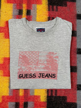 Load image into Gallery viewer, Vintage Guess Jeans Embroidered American Flag Tee (L)
