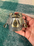 Vintage 3D Cowboy Saddle Belt Buckle