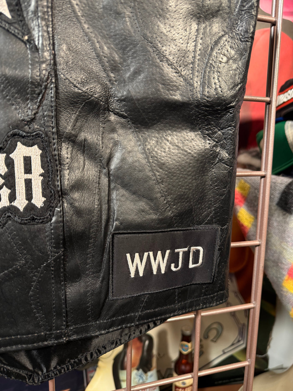 Jesus Forever Leather Vest (M)