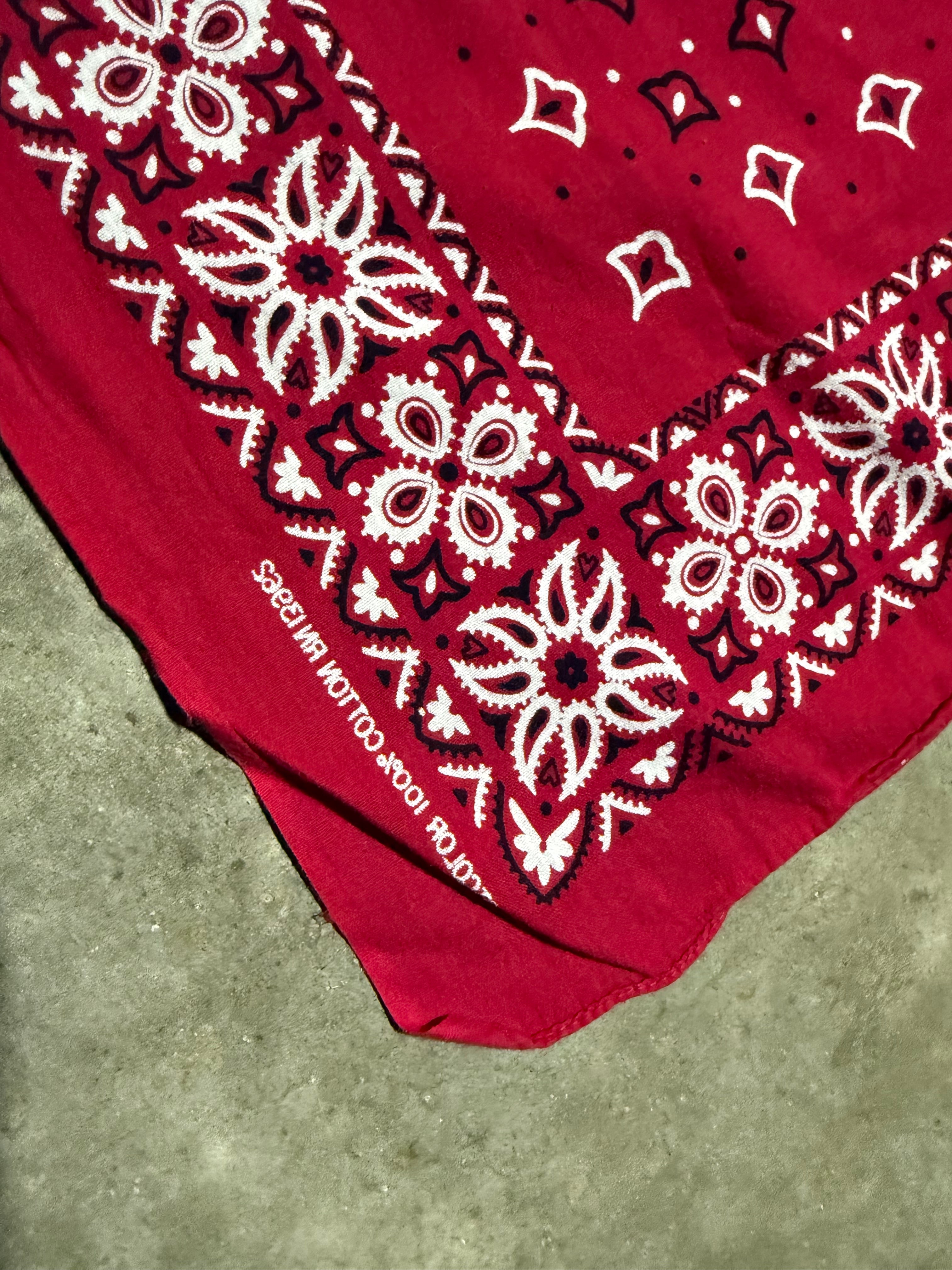 Lot of 2 Vintage Bandanas Osh Kosh and Red