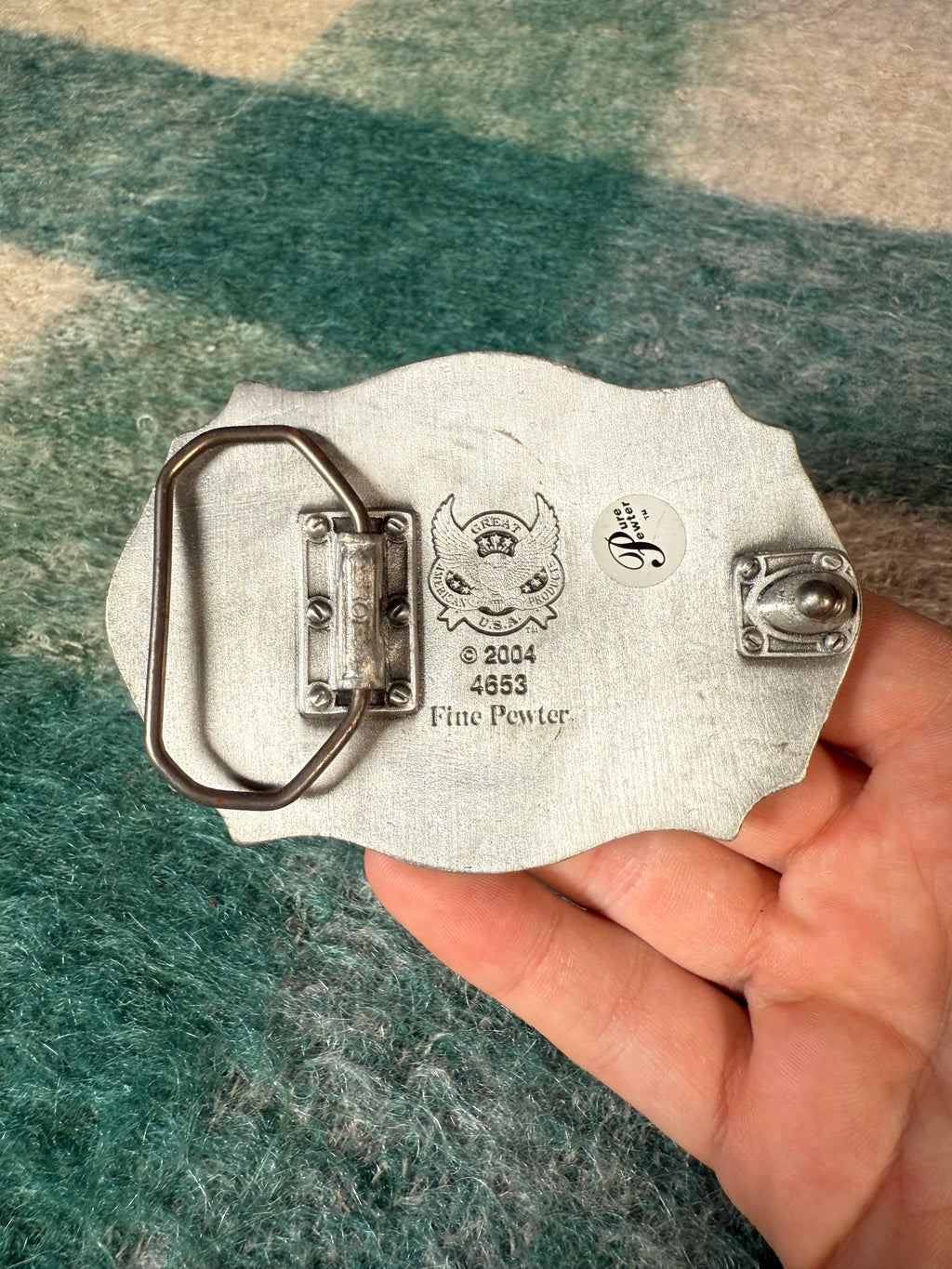 2004 Western Pattern Circle Belt Buckle