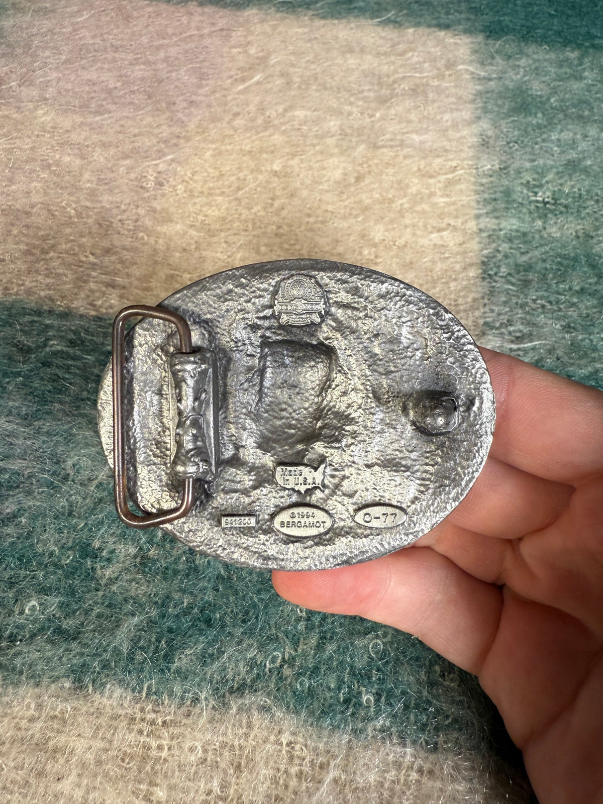 Vintage Skull and Snakes Belt Buckle