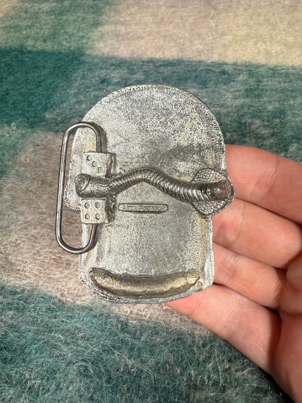 Vintage 2002 Skull Belt Buckle