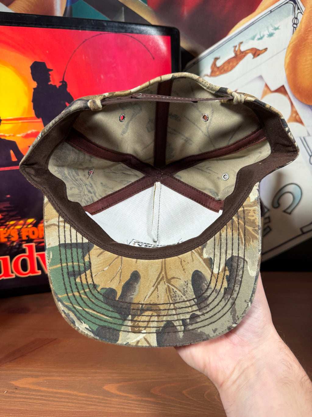 Vintage Roundup Ready Soybeans Camo K Products Snapback Hat