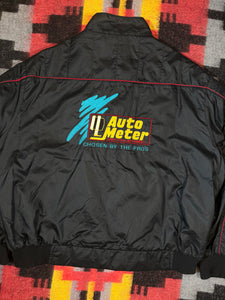 Vintage 80s Auto Meter Zip Up Windbreaker (XXL)