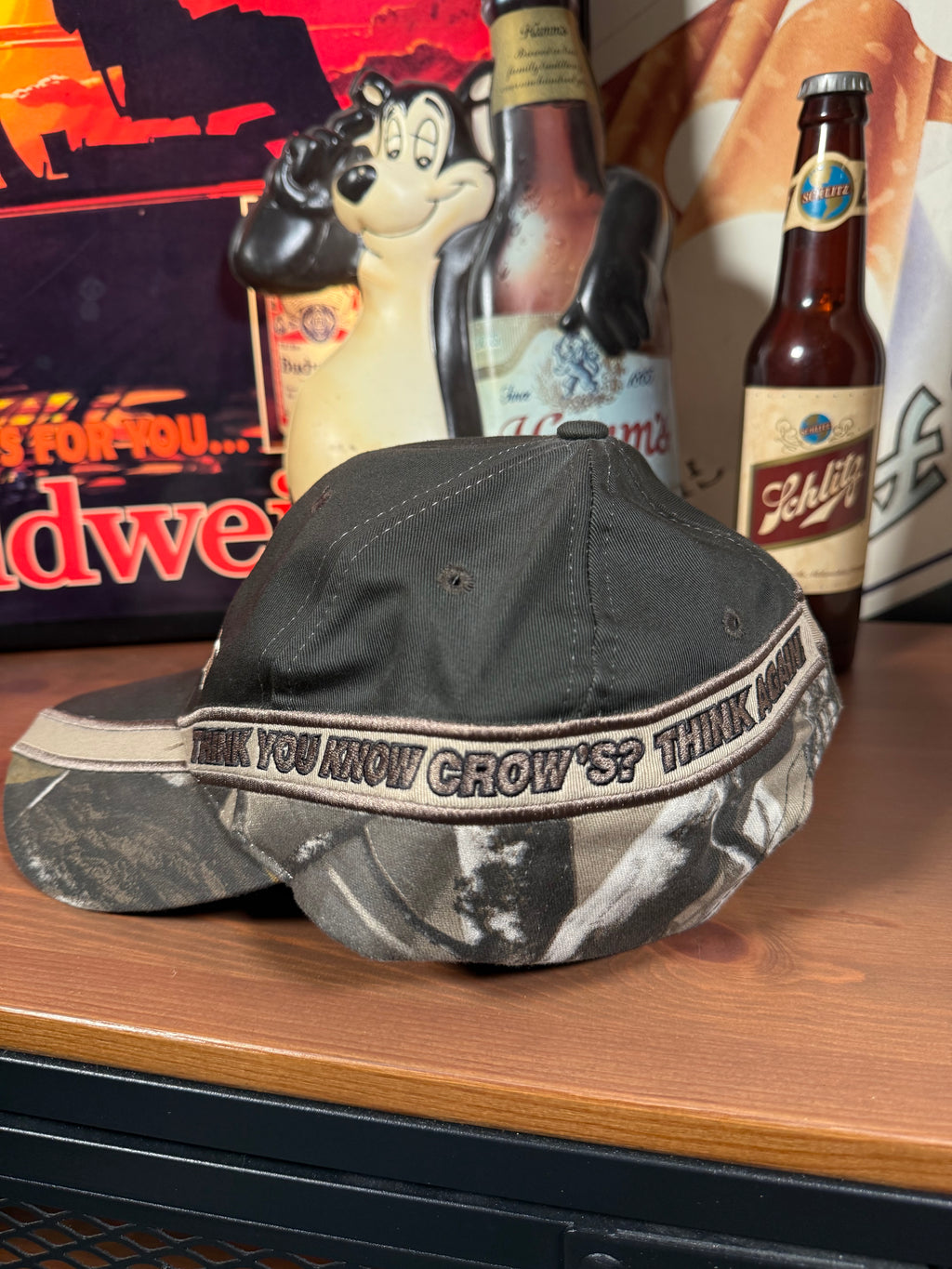 Vintage Y2K Crow’s Seed K Products Camo Hat