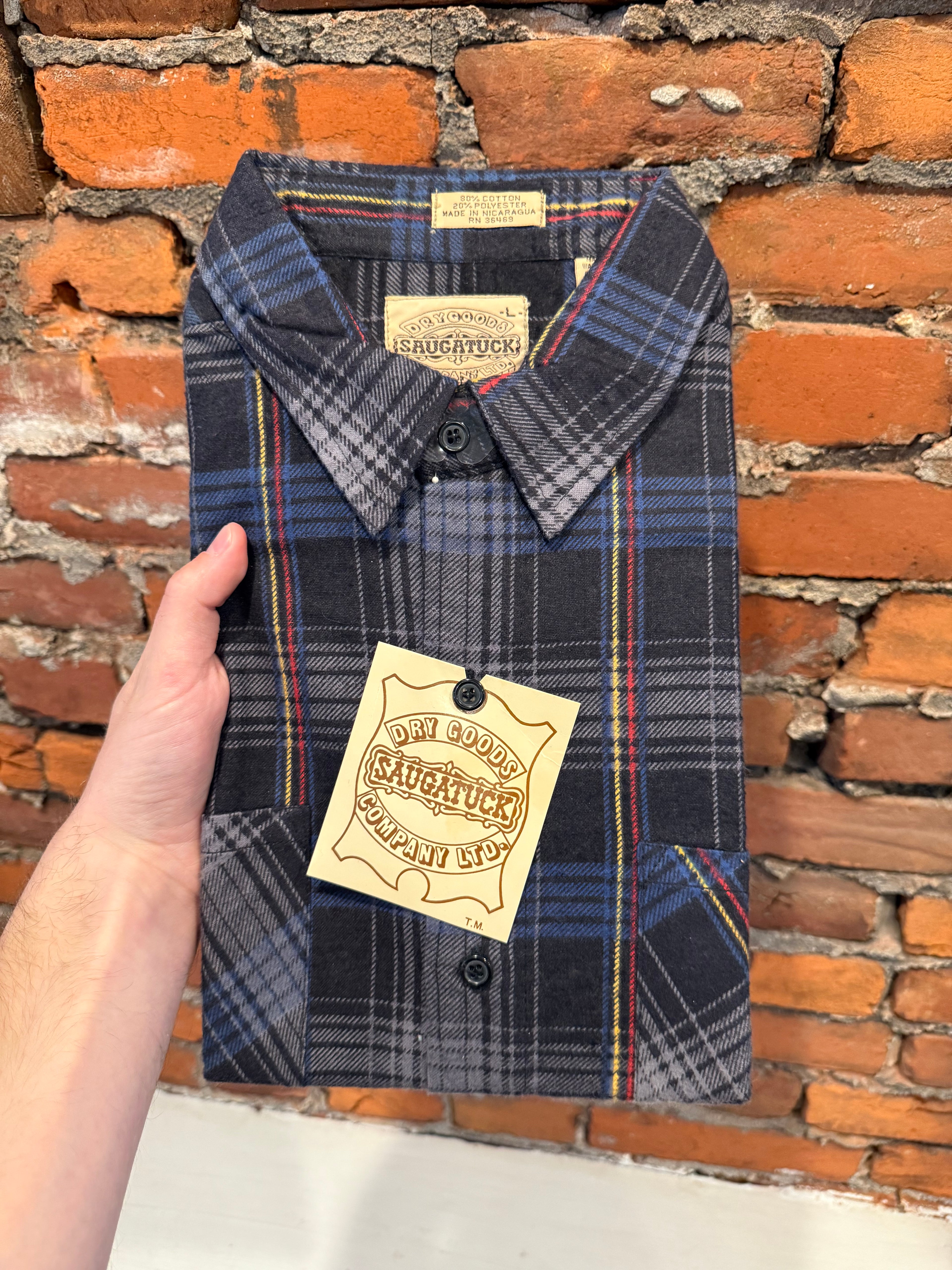 Vintage Saugatuck Unworn Flannel Shirt (L)