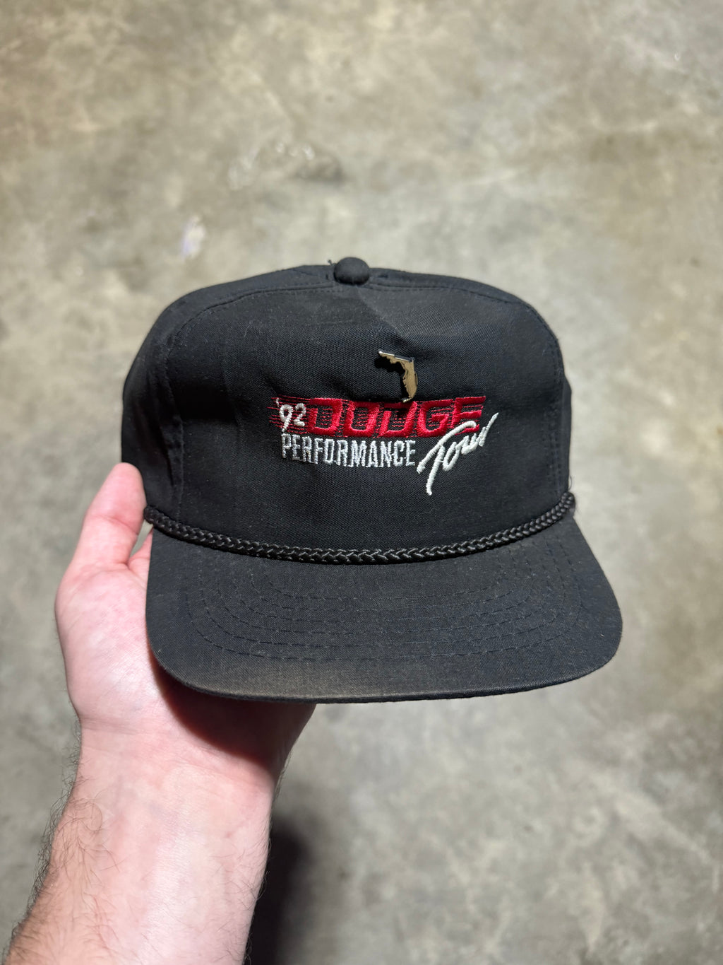 Vintage 1992 Dodge Performance Tour Faded Snapback Hat
