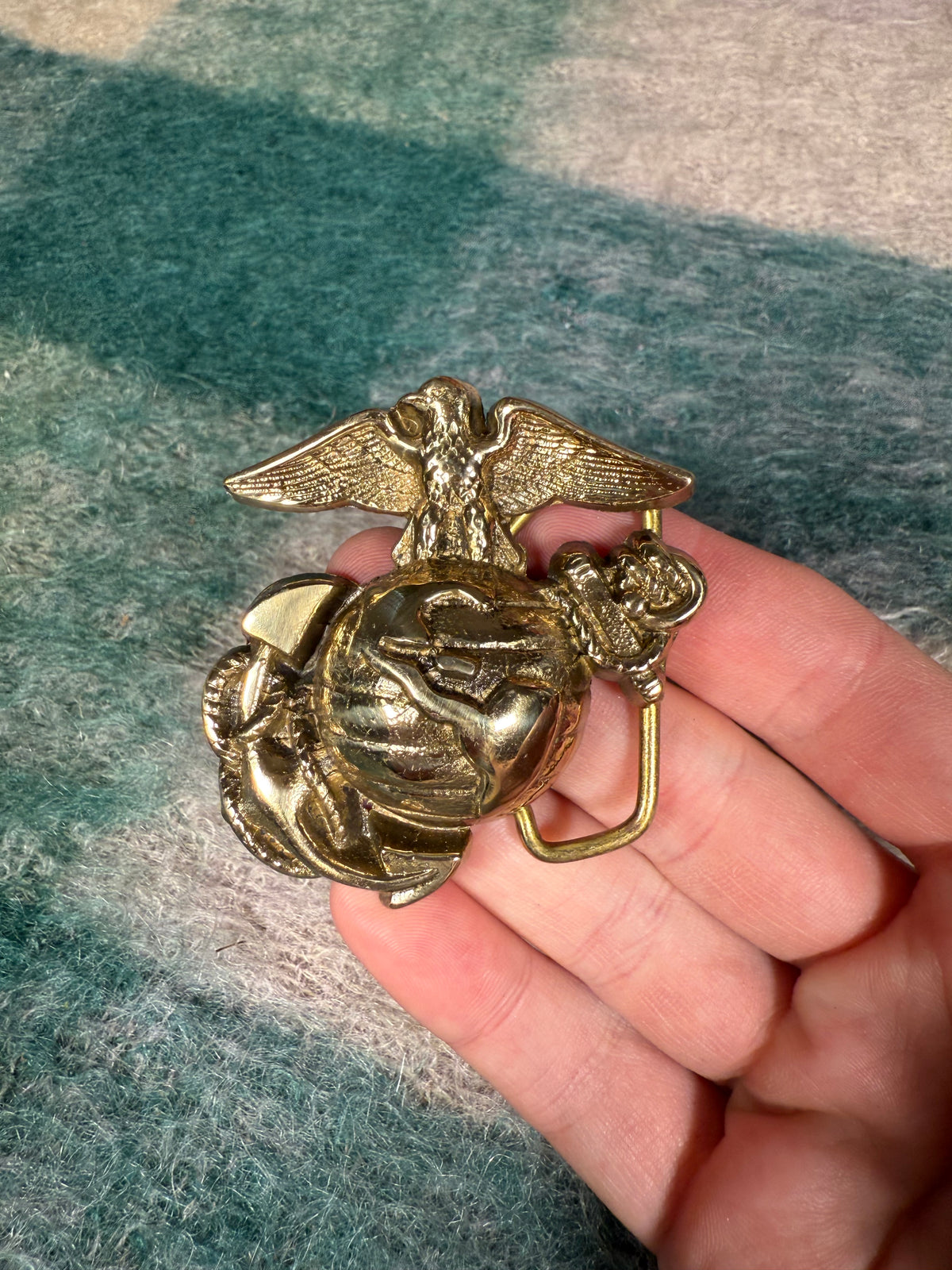 Vintage US Marine Corps Logo Belt Buckle