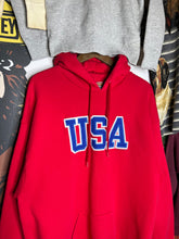 Load image into Gallery viewer, Vintage USA Embroidered Hoodie (XL)
