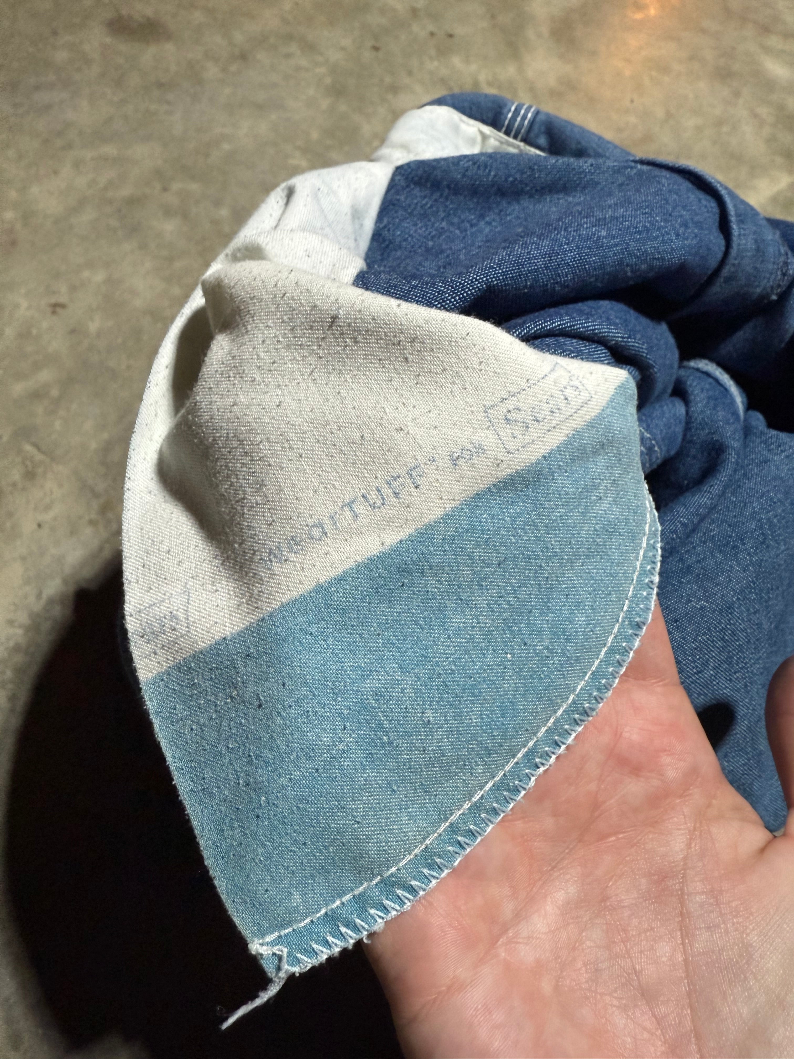 True Vintage Sears Wear Tuff Denim Overalls (36x32)