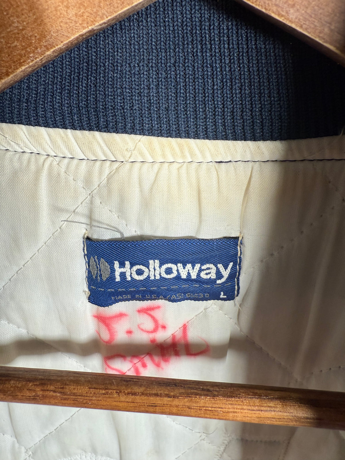 Vintage Syracuse Stitched Satin Bomber Jacket (L)