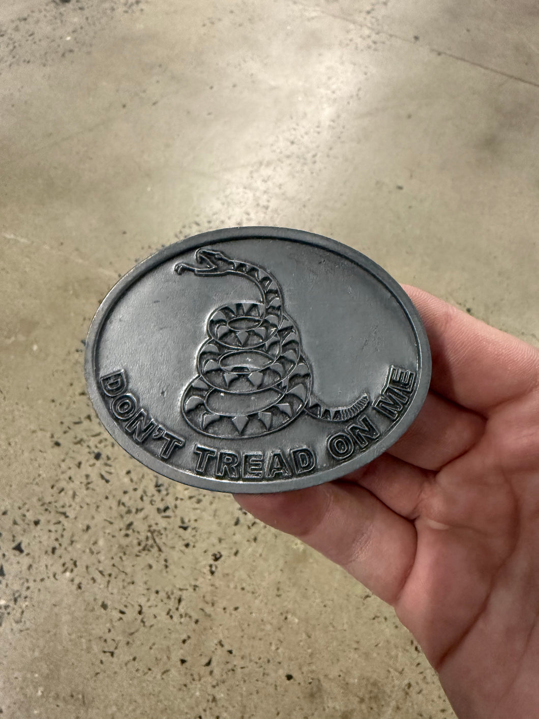 2000s Don’t Tread on Me Snake Belt Buckle