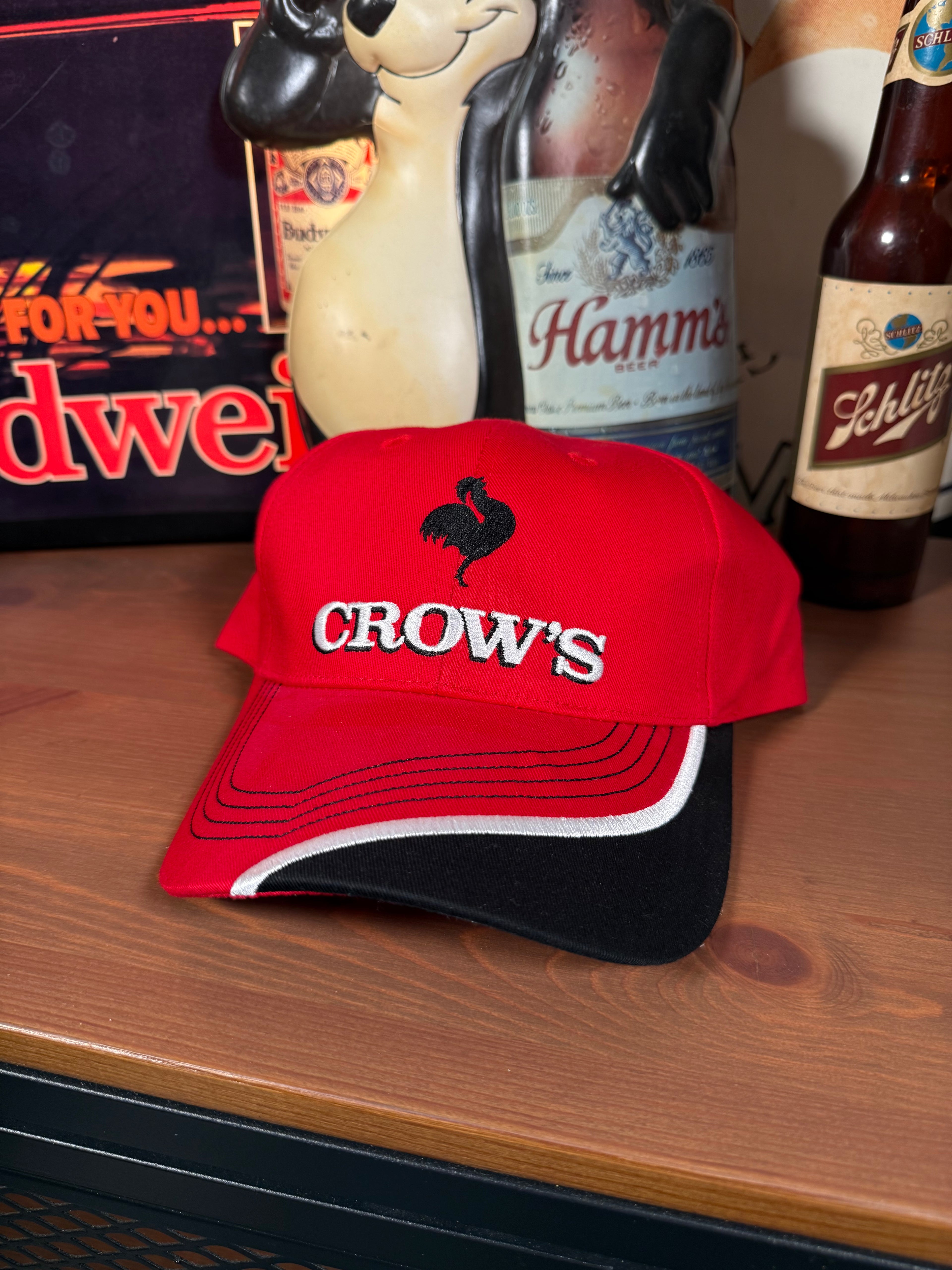 Vintage Y2K Crows Seed Red and Black K Products Hat