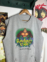 Load image into Gallery viewer, Vintage 90s Rainforest Cafe Cutoff Shirt (2XL)
