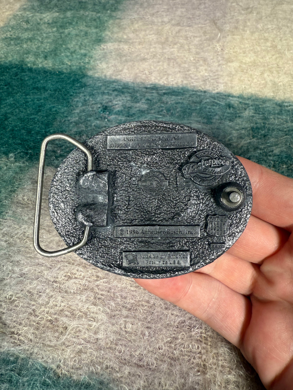 Vintage Red Wolf Beer Belt Buckle
