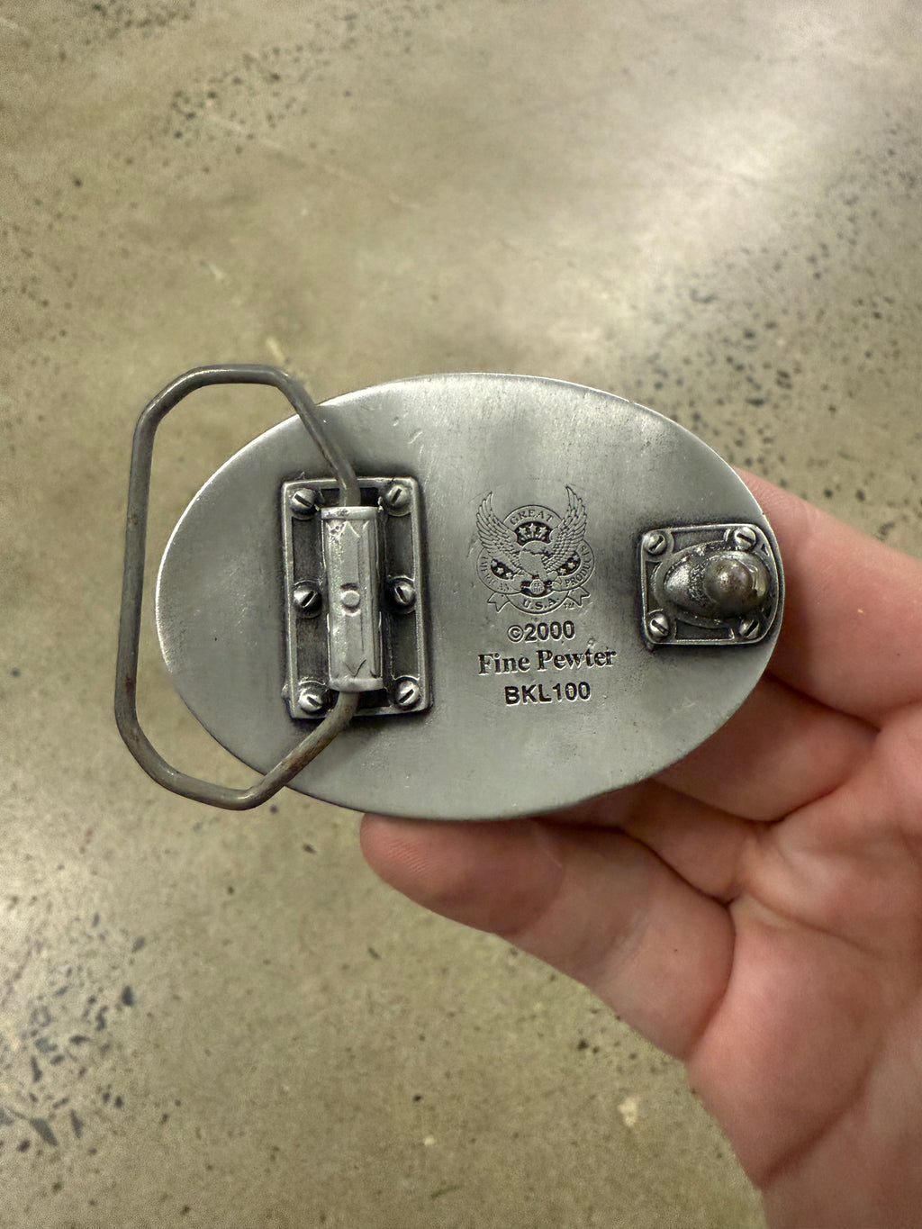 Vintage Teacher Belt Buckle