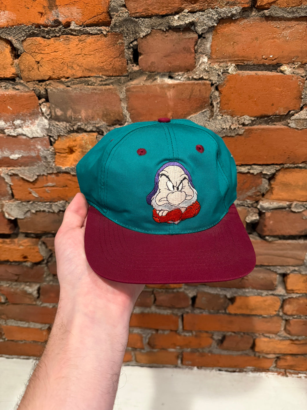 Vintage 90s Grumpy Disney SnapBack Hat