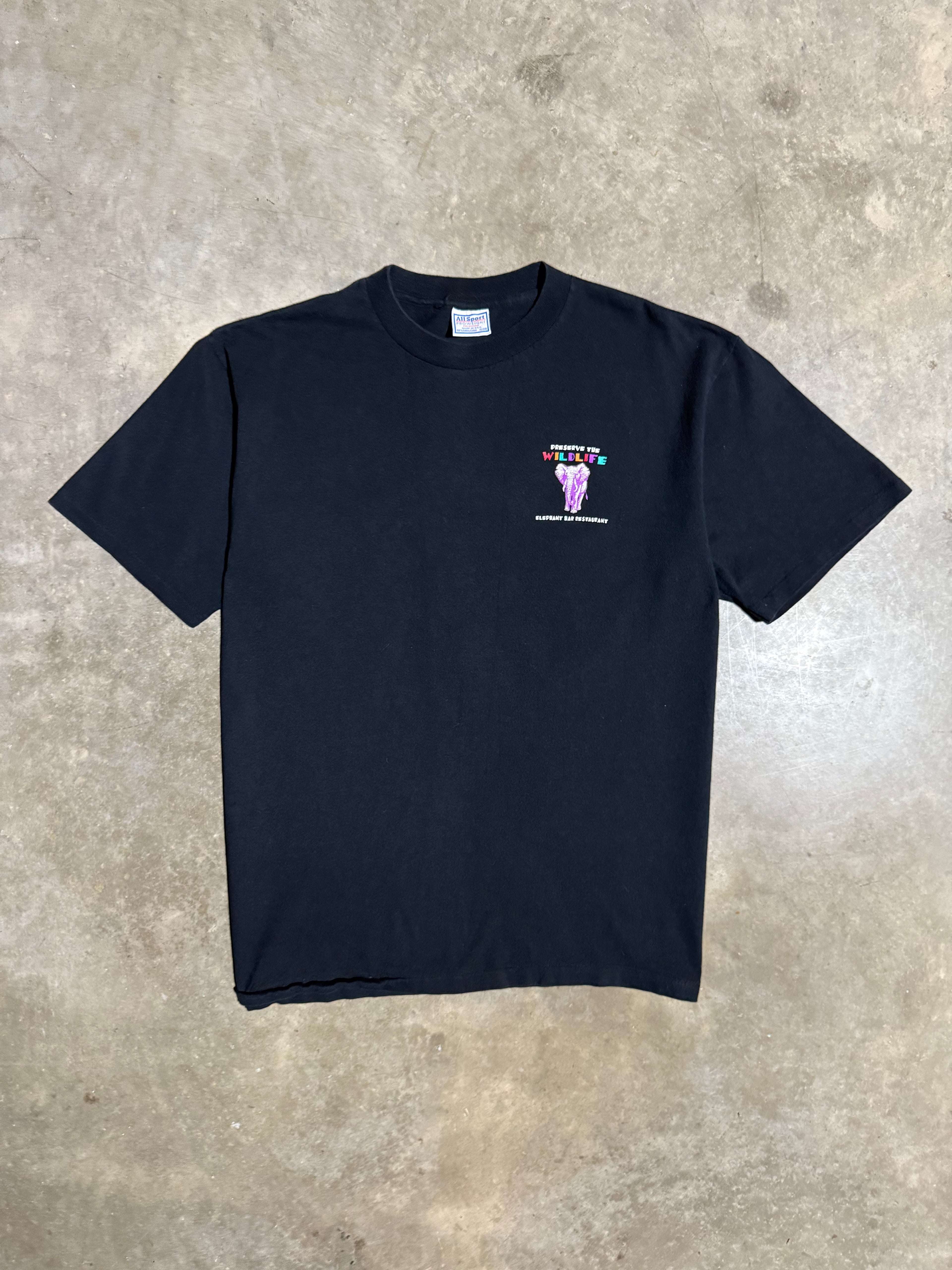 Vintage Preserve Wildlife Elephant Bar T-Shirt (XL)