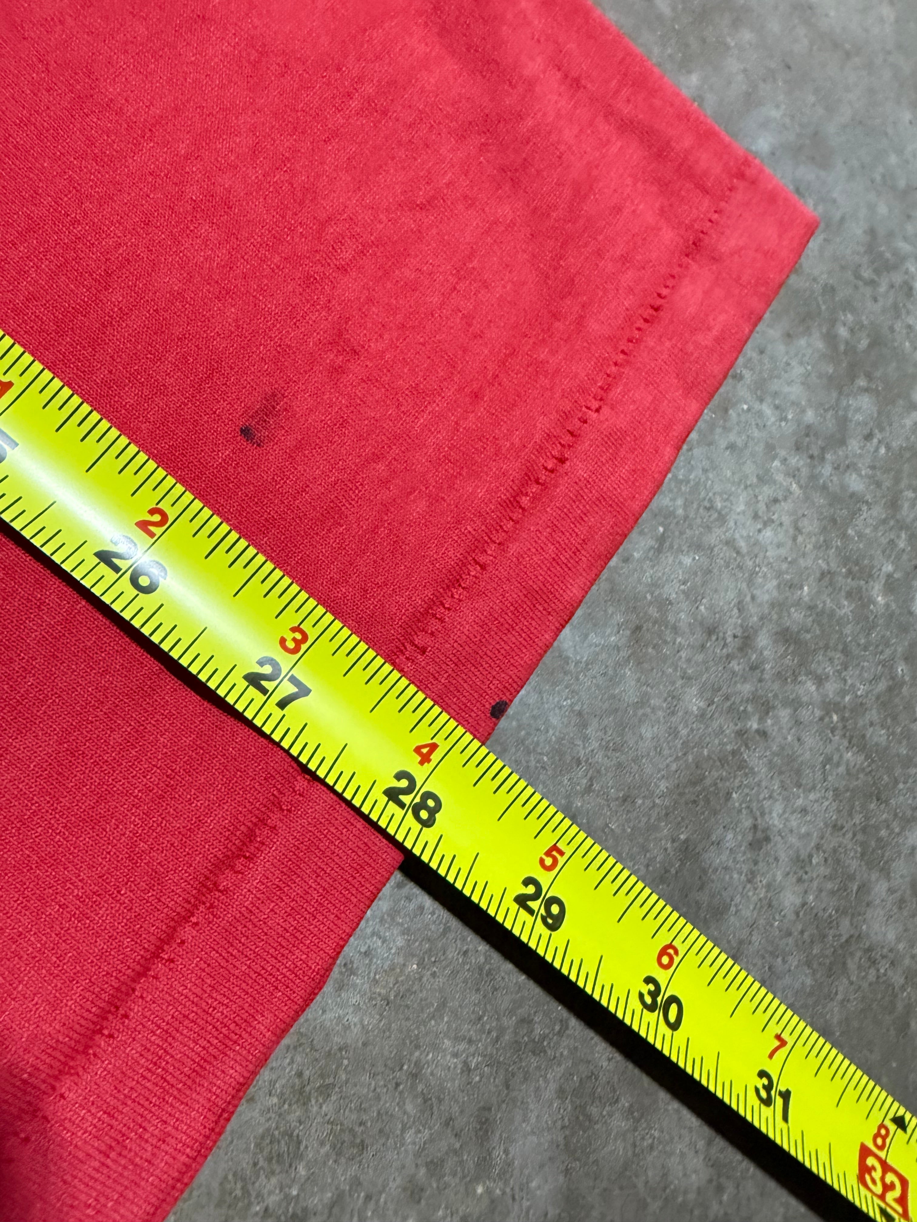 Vintage 90s Cesar El Pueblo Red Cutoff Tee (XL)
