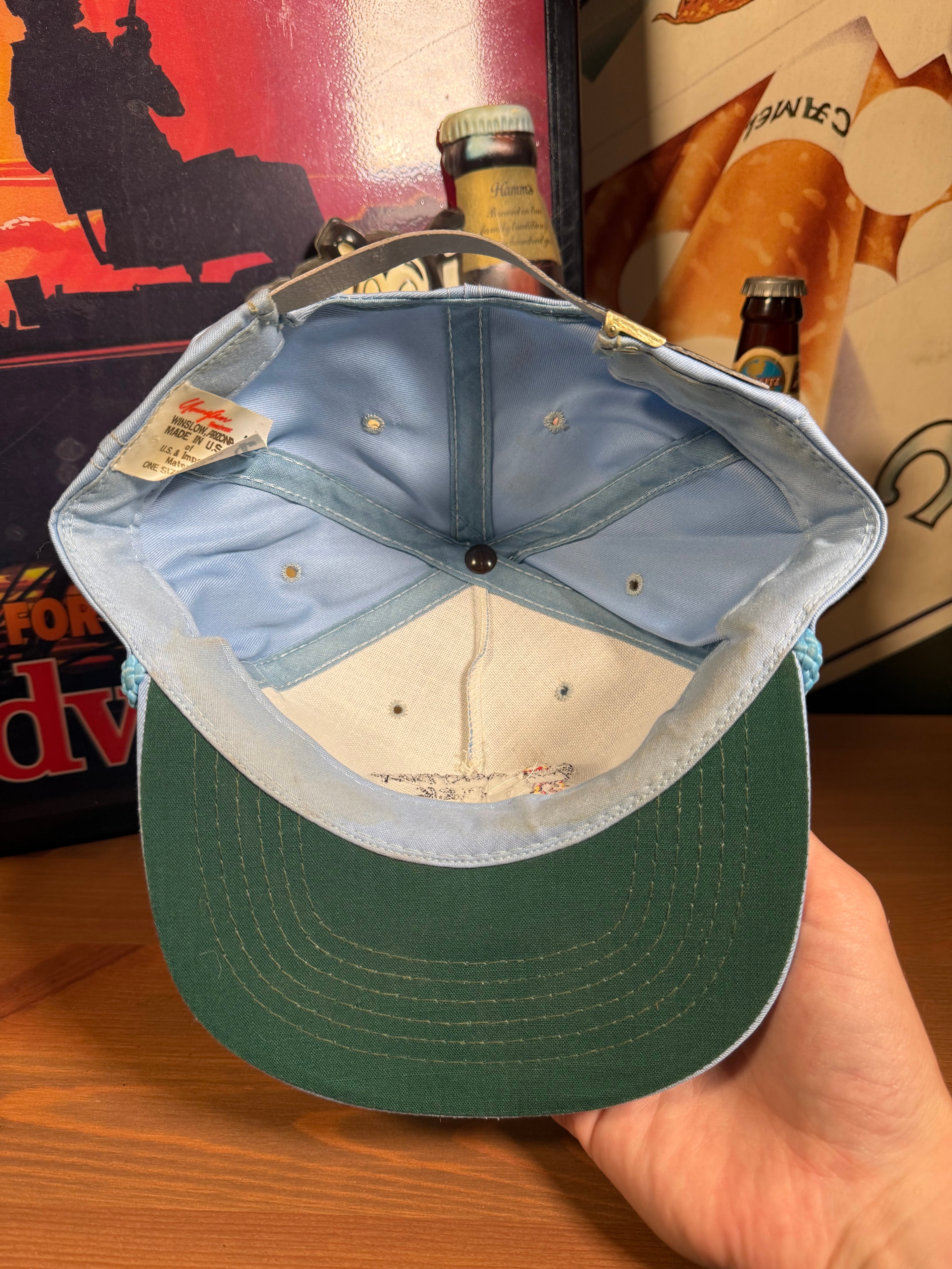 Vintage Everybody Duck Golf Leather Strap Hat