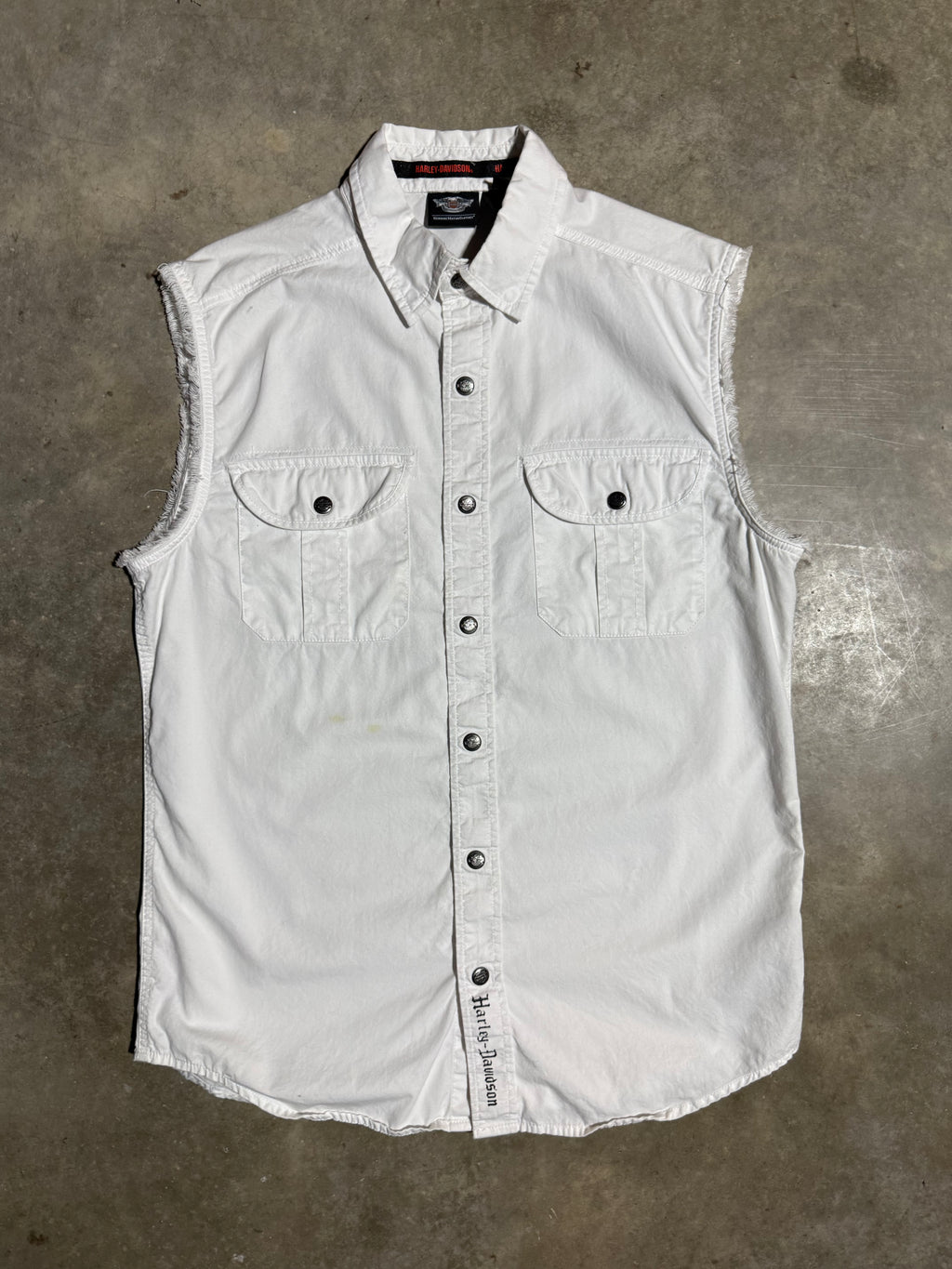 Harley Davidson Cutoff Woman’s Button Down (WM)