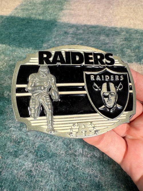 2000s Raiders Football Player Belt Buckle