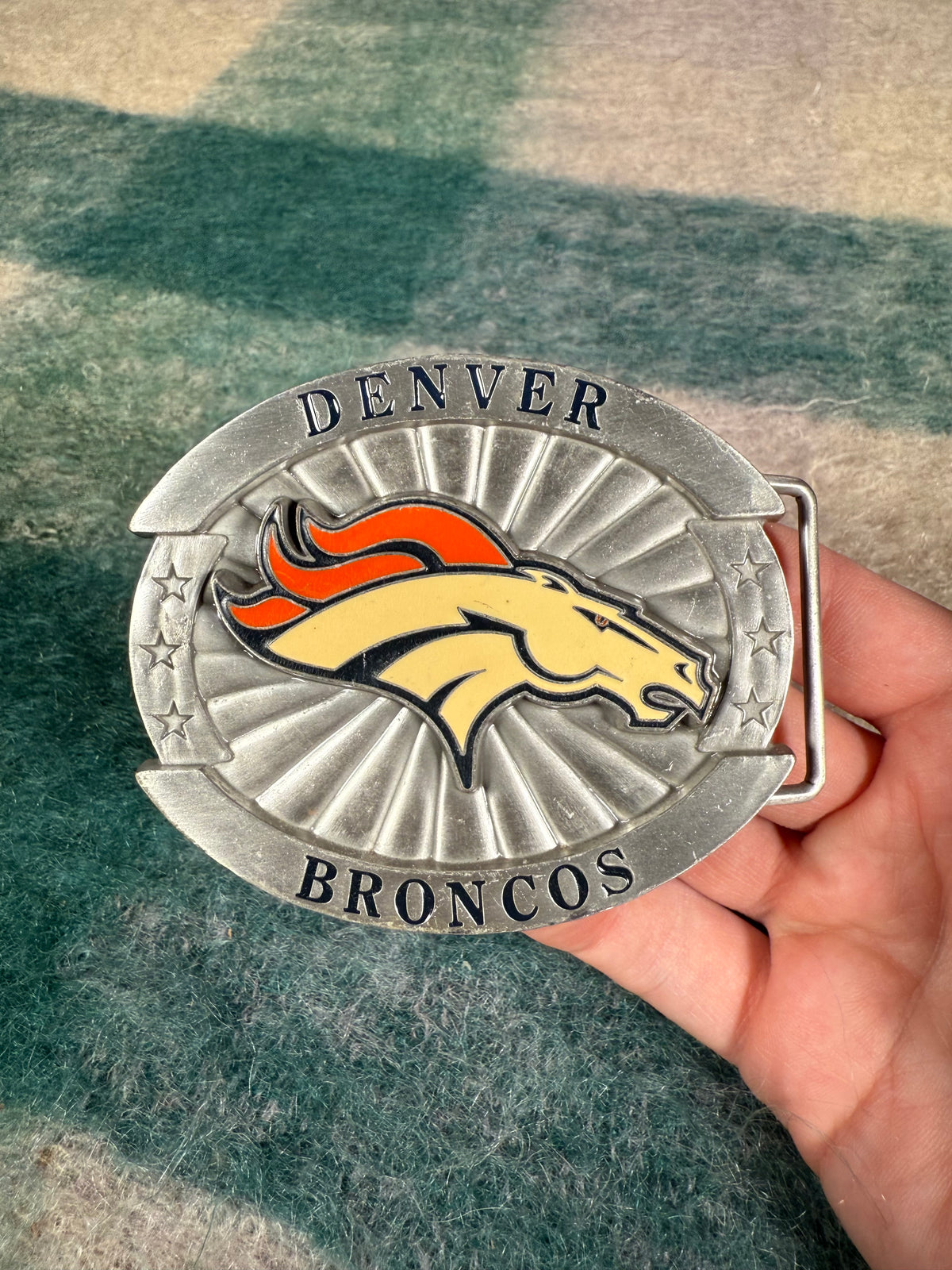 Vintage 2000s Denver Broncos Oversized Belt Buckle