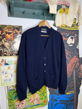 Load image into Gallery viewer, Vintage Blue Brentwood Cardigan Sweater (L)
