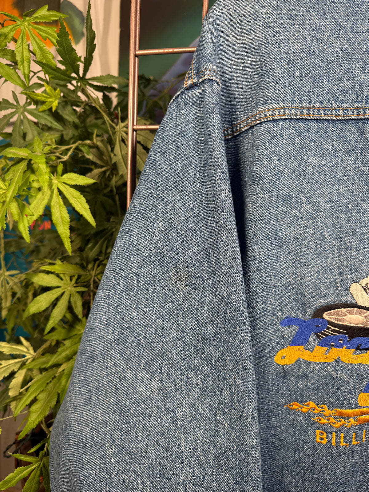 Vintage Lockwood Choppers Embroidered Jean Jacket (XL)