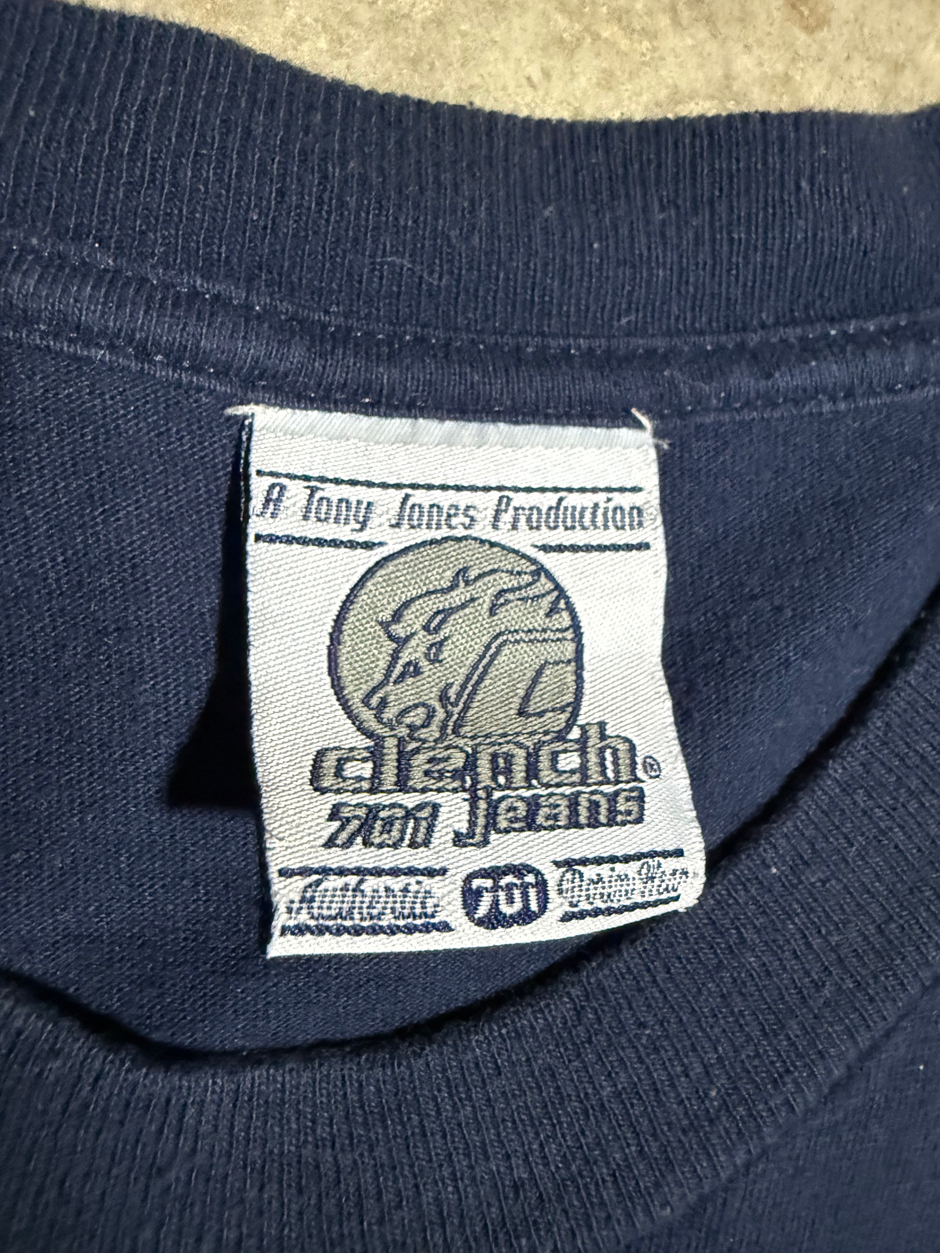 Vintage Late 90s Clench Jeans Double Sided Shirt (XL)