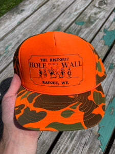 Vintage Hole in the Wall Bar Camo Trucker Hat