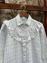 Load image into Gallery viewer, Vintage Karman Womens Pink and Blue Western Shirt (WM)
