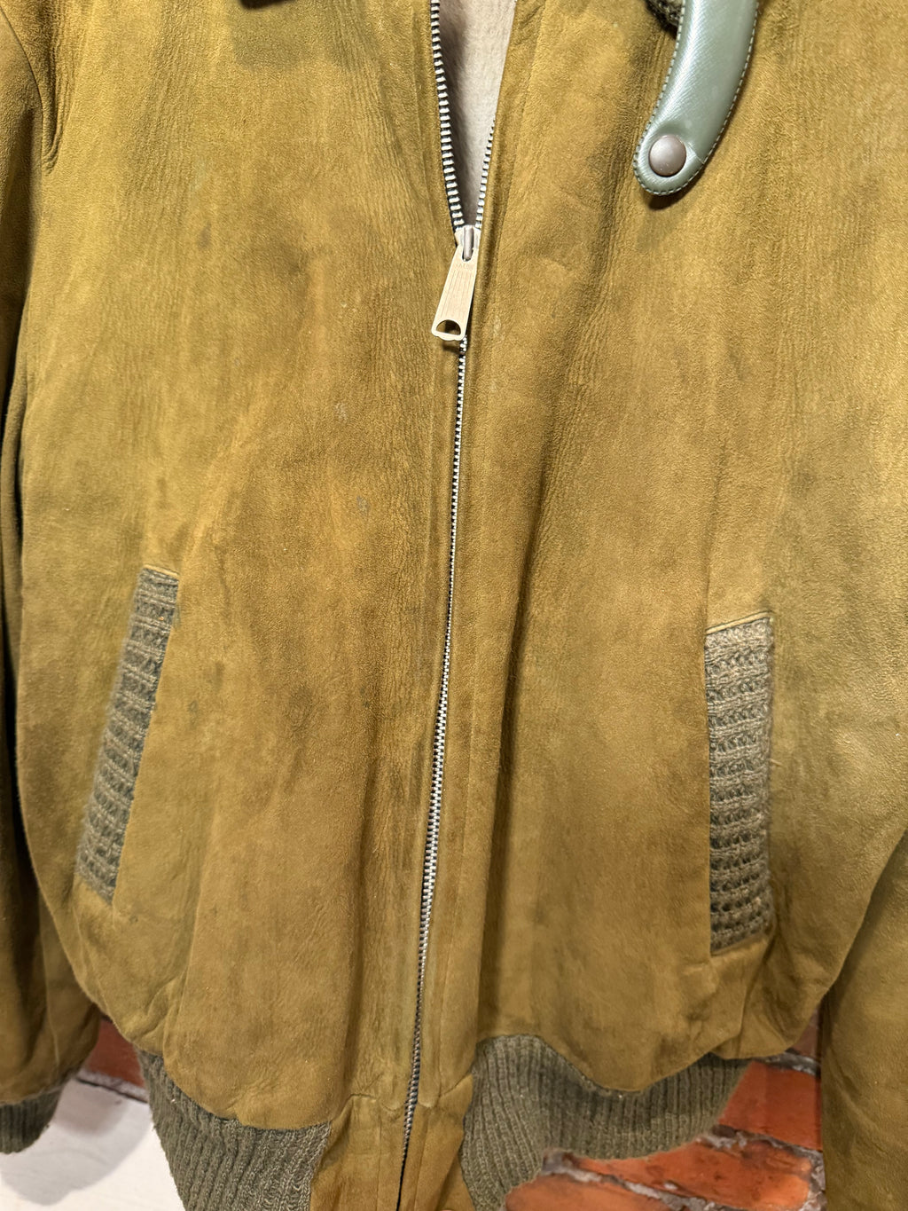 Vintage 1950s Suede DuPont Quilon Jacket (M)