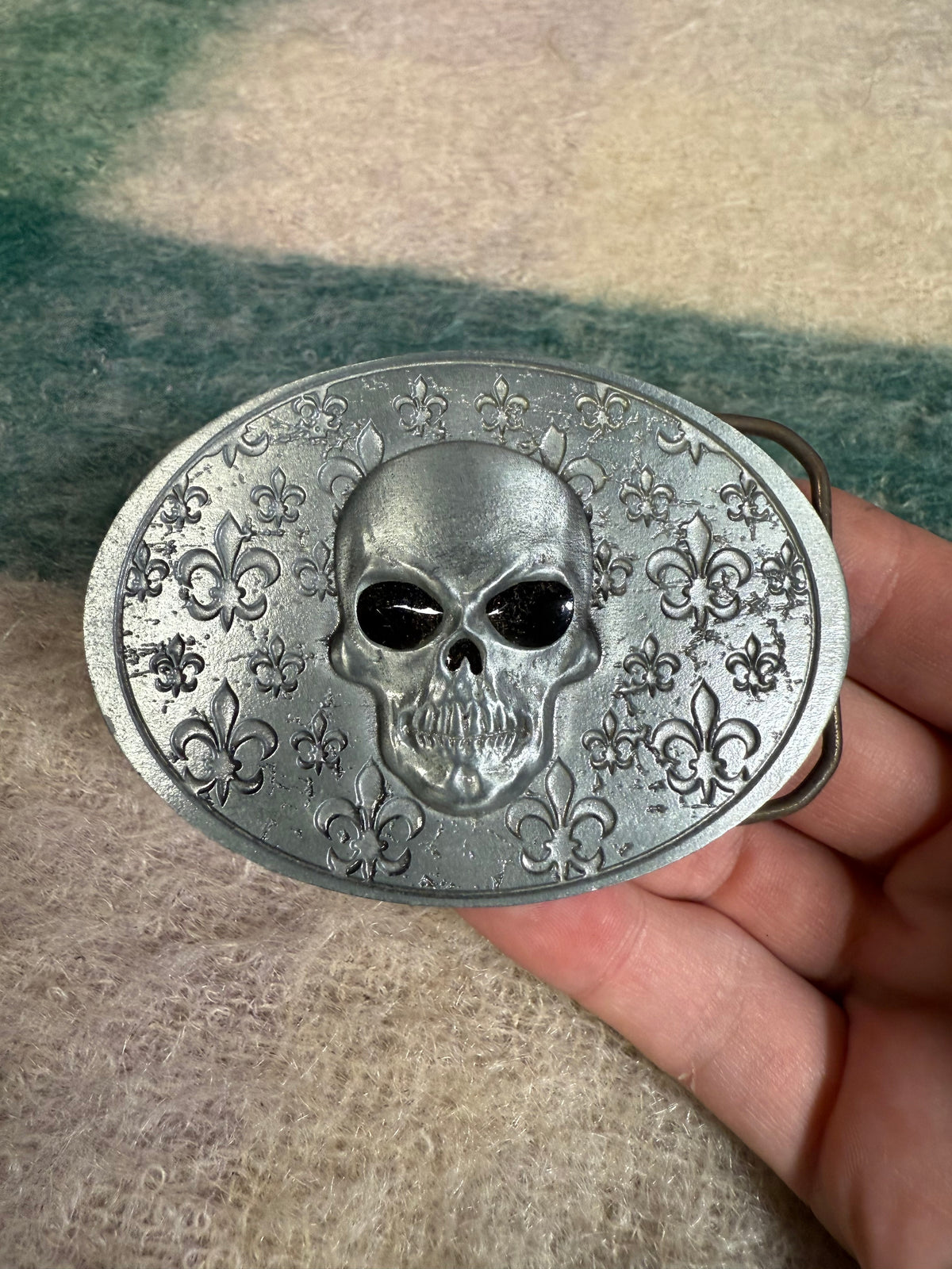 2000s Skull Pattern Belt Buckle