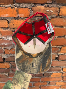 Early 2000s Dale Jr Red and Camo Nascar Hat