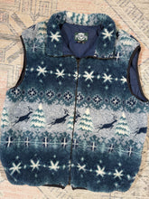 Load image into Gallery viewer, Vintage Princeton Deer Fleece Zip Up Vest (L)
