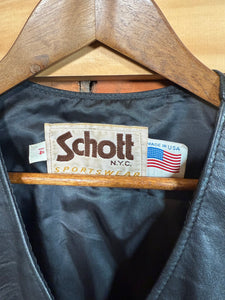 Vintage Schott Women’s Leather Vest (14, See Measurements Shown)