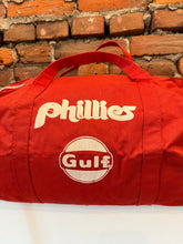 Load image into Gallery viewer, Vintage 80s Phillies Gulf Duffle Bag
