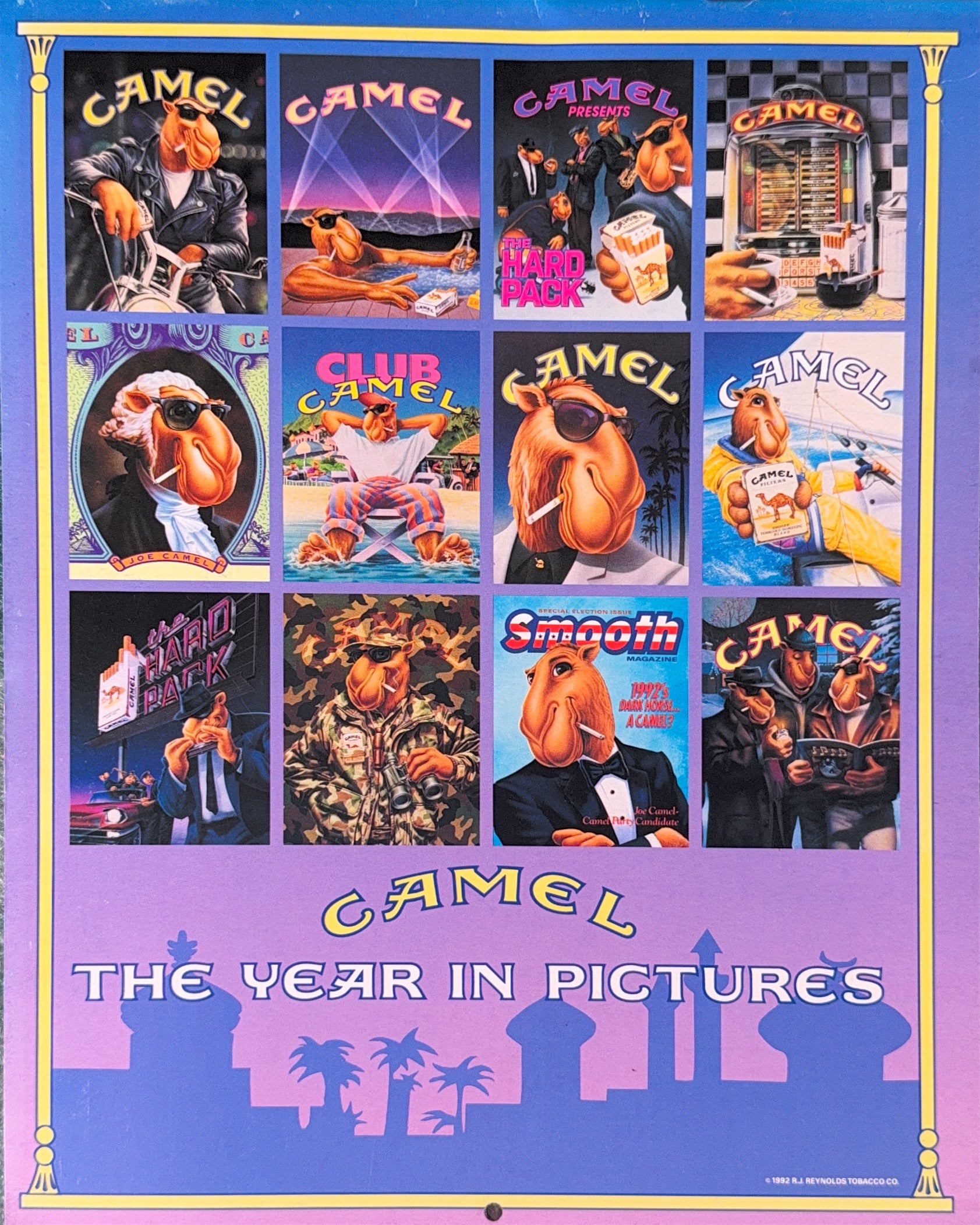 Vintage 1992 Camel Calendar