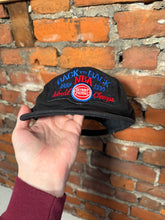 Load image into Gallery viewer, Vintage 1988-89 Detroit Pistons Back to Back Champs SnapBack Hat
