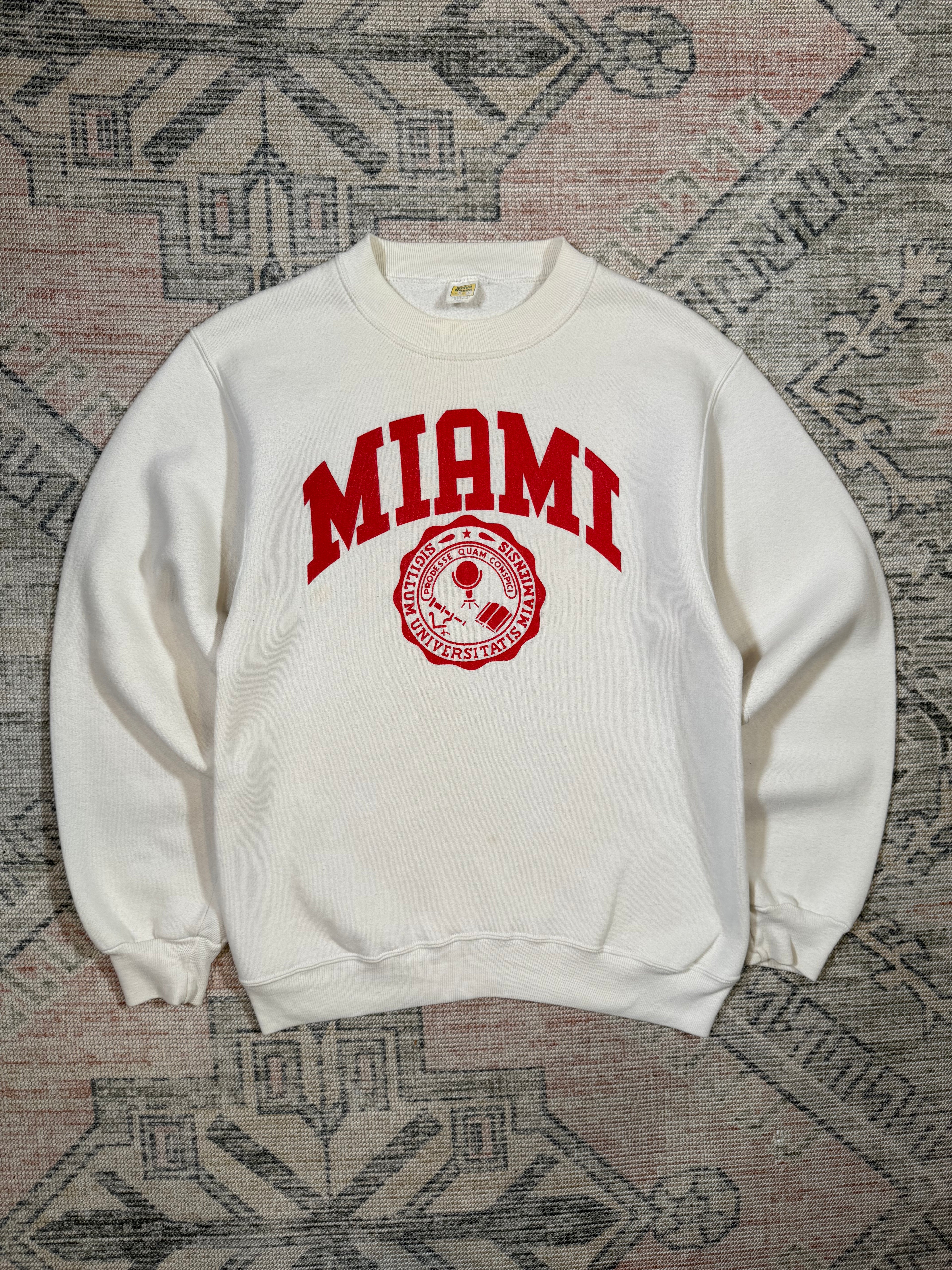 Vintage 80s University of Miami Crewneck (S)
