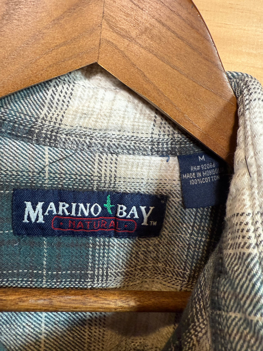 Vintage Marino Bay Flannel Shirt (M)