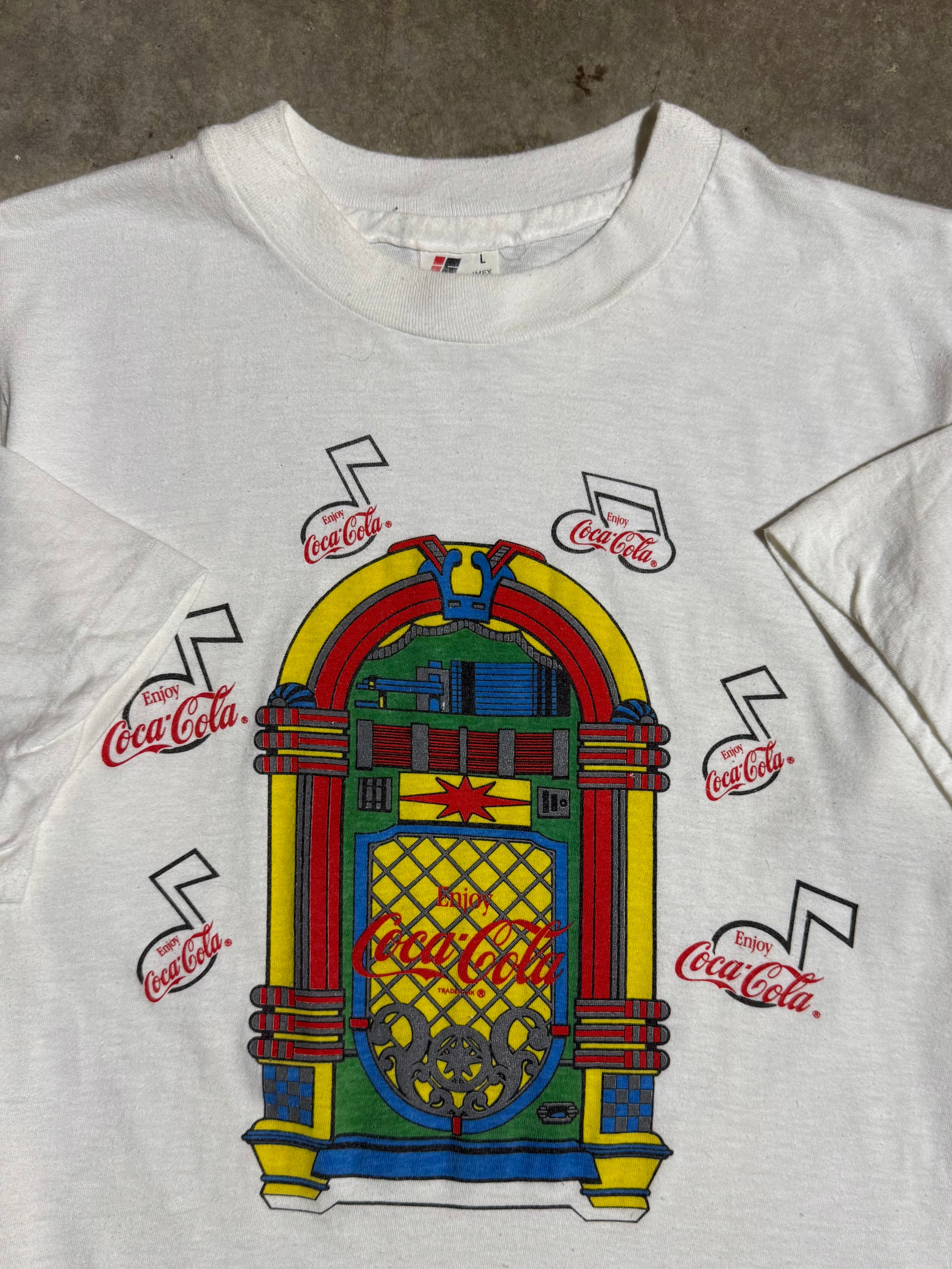 Vintage 80s Coca Cola Jukebox T-Shirt (S)