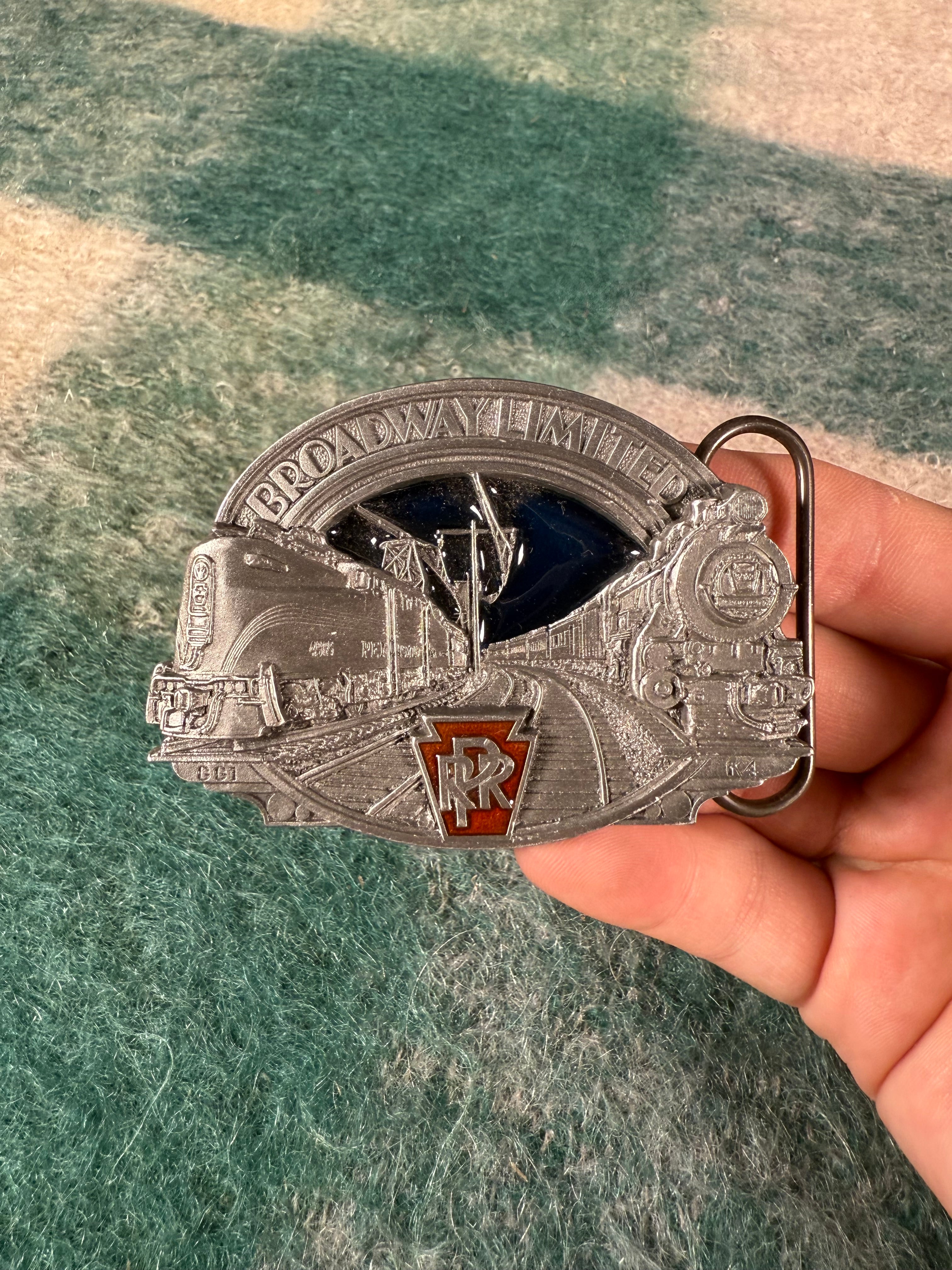 Vintage Broadway Limited Railroad Belt Buckle