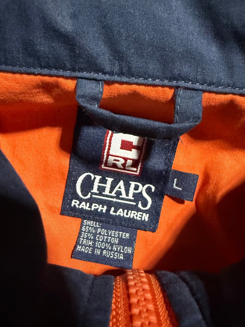 Vintage Chaps Ralph Lauren Orange Lightweight Jacket (L)