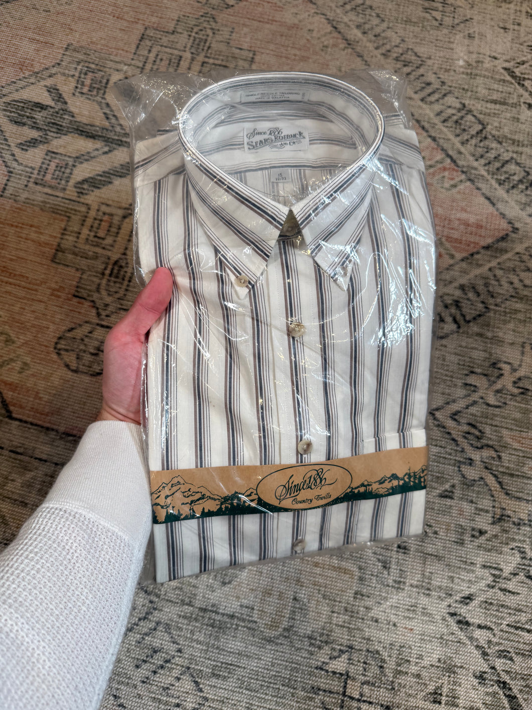 Vintage Deadstock Sears Roebucks Dress Shirt (M)