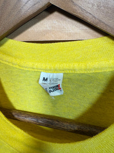 Vintage 80s Florida Flamingo Yellow Shirt (S)