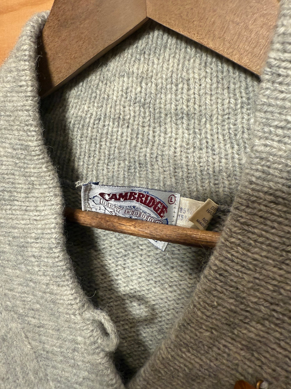 Vintage Cambridge Wool Button Sweater (WL)